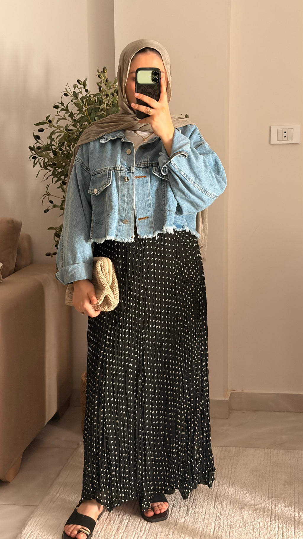 Polka dots skirt