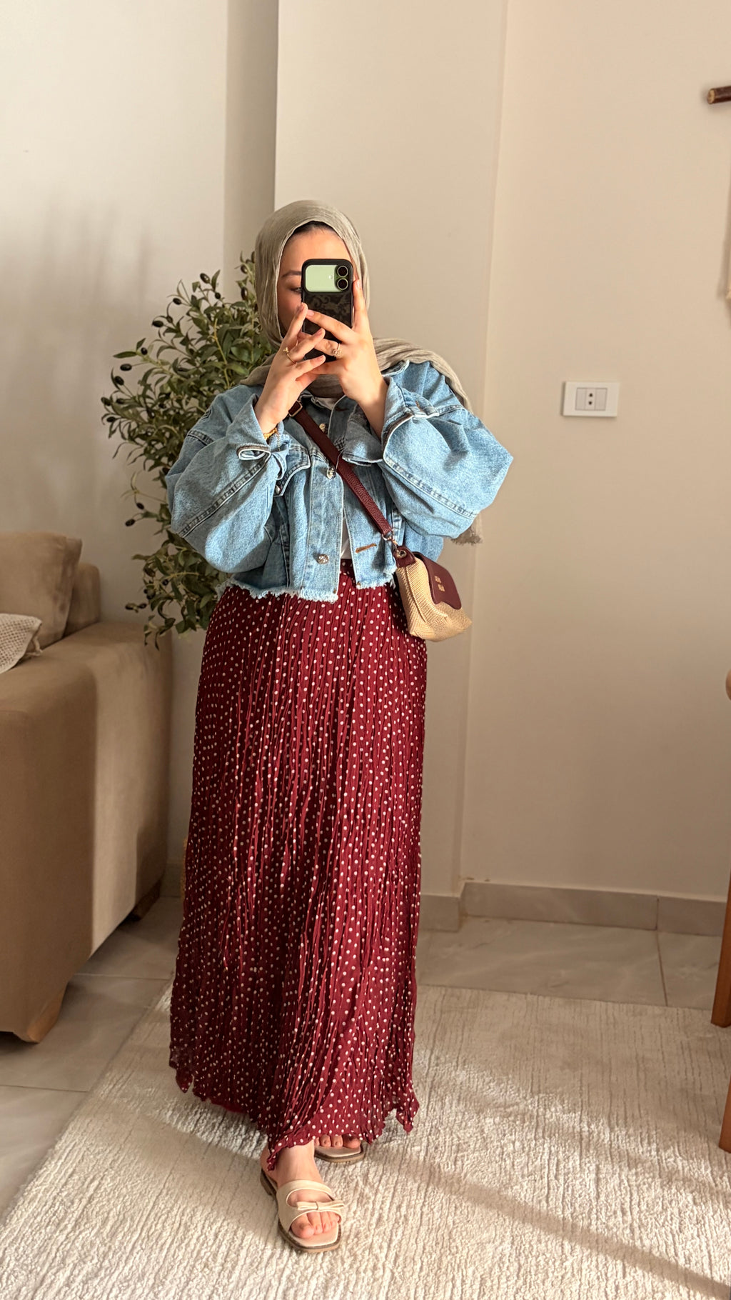 Polka dots skirt